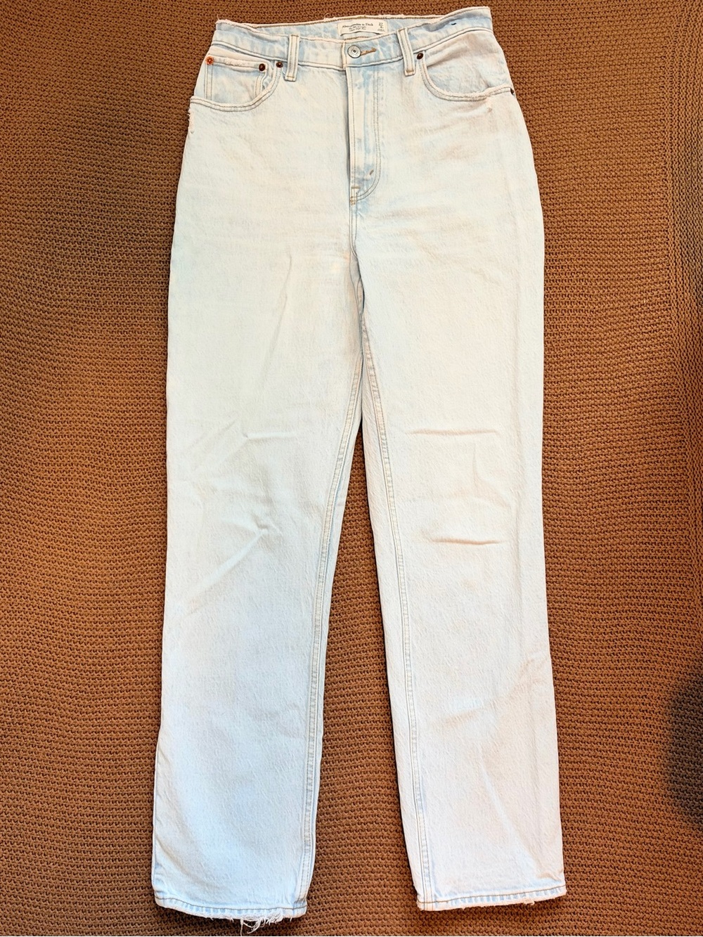 Abercrombie 27/4R Curve Love 90s Straight Jeans Light Wash